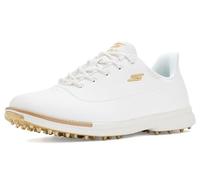 Skechers Jasmine - Tenis de Golf Impermeables para Mujer, Blanco/Dorado, 38.5 EU