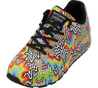 SKECHERS Zapatillas deportivas bajas 'Infinite Drip' aqua / verde claro / naranja neón / negro 38 aqua / verde claro / naranja neón / negro