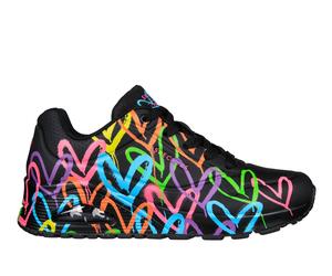 Skechers JGoldcrown: Uno - Highlight Love en Negro, talla 37