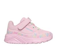 Skechers JGoldcrown: UNO Lite - Heart Craze en Rosa Claro, talla 22