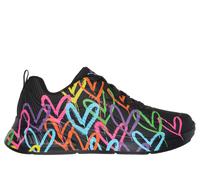 Skechers JGoldcrown: UNO Lite - Heart of Hearts en Negro, talla 36