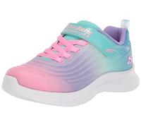 Skechers Jumpsters 2.0 Blurred Dreams, Zapatos deportivos Niñas, Turquoise Synthetic/ Multi Trim, 33 EU