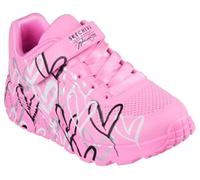 Skechers Jumpsters 2.0 Butterfly Flush para niña, Rosa Intenso sintético Multi Trim, 9.5 UK Child