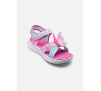 Skechers Jumpsters Butterfly Brites - Sandalias para niña, color rosa, Rosa Multi, 13 Little Kid