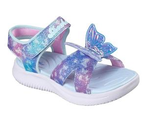 Skechers Jumpsters Sandal Butterfly Brites, Sandalias Planas Bebé-Niñas
