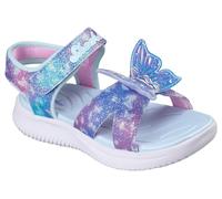Skechers JUMPSTERS Sandalia Butterfly Brites, Azul, 4 UK
