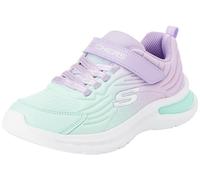 Skechers Jumpsters Tech, Zapatillas Niñas, Lavender Mesh Turquoise Trim, 34 EU