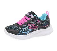 Skechers JUMPSTERS WISHFUL STAR, Zapatillas para Niñas, Black Synthetic/ Pink Trim, 30 EU