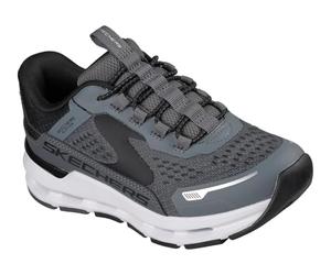 Skechers Jungen Glide-Step Plus Vista-Lane Zapatillas Deportivas, Color Antracita/Negro