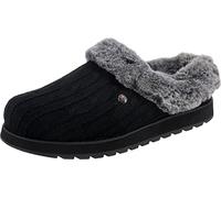 Skechers Keepsakes - Ice Angel, Zapatillas de estar por casa Mujer, Black Grey, 37 EU