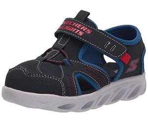 Skechers Kids Boy's 401680N Sneaker, Navy Blue, 10 Toddler