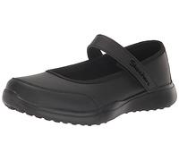Skechers Kids Girls Microstrides-Recess Rules Sneaker, Black/Black, 12 Little Kid