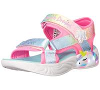 Skechers Kids Girls Unicorn Dreams Sandal Sneaker, Pink/Multi, 7 Toddler
