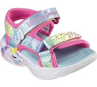 Skechers Kids Girls Unicorn Dreams Sandal Sneaker, Pink/Multi, Toddler, 24 EU