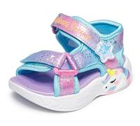 Skechers Kids Girls Unicorn Dreams Sandal Sneaker, Purple/Multi, 5 Toddler