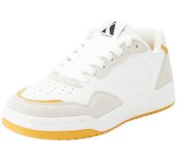 Skechers, Koopa Volley Low Lifestyle Hombre, Cuero Blanco Gamuza Duraleather Mesh Y, 46 EU
