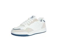 Skechers Koopa Volley Low Lifestyle para Hombre, Piel Blanca de Gamuza Duraleather Mesh N, 44 EU