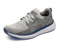 Skechers Lancer - Dalton para hombre, Gris pardo/ multicolor, 8