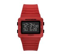 Skechers Larson - Reloj Digital de Poliuretano Rojo (Modelo: SR1194)