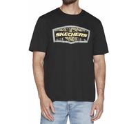 Skechers Latitude tee Camiseta, Black, M para Hombre