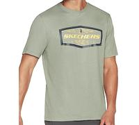 Skechers Latitude tee Camiseta, Green, L para Hombre