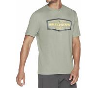 Skechers Latitude tee Camiseta, Green, S para Hombre