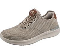 Skechers LATTIMORE CORINGA, Zapatillas para Hombre, Taupe Knitted Mesh, 45 EU