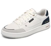 Skechers League Imperion Basket, Malla de Piel Natural PU Negro, 42.5 EU