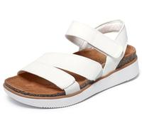Skechers Lifted Comfort Sandalias para mujer, Blanco, 38 EU