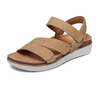 Skechers Lifted Comfort Sandalias para mujer, Castaño, 39 EU