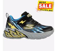 Skechers 400150N BKBL, Zapatillas, Black Textile/Synthetic/Blue & Yellow Trim, 21 EU