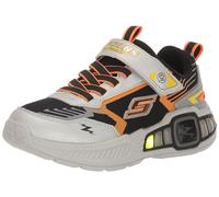 Skechers Light Storm 3 para niños, Plata/Negro, 20.0 cm