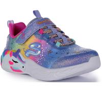 SKECHERS Lights Unicornio Dream Magia Purpurina Zapatillas Azul Multi Niña GB 1