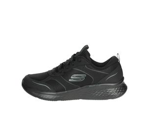Skechers Lite Pro Sl itizen- Tenis para Mujer, Cuero Negro Duraleather Ribete plomizo, 38 EU