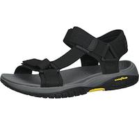 Skechers Lomell-Rip Tide - Sandalias de punta abierta para hombre, Negro, 39 EU