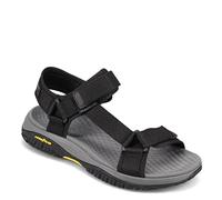 Skechers LOMELL RIP TIDE, Sandalias para Hombre, Black Mesh, 43 EU