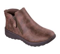 Skechers Lovely Vibe Fall In Bloom, Botas Cortas al Tobillo Mujer, Chocolate Microleather, 38 EU