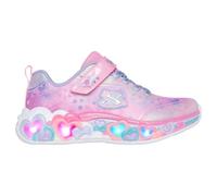 Skechers Luces de corazón eternas para niñas | Informal, brillante, malla brillante, cierre ajustable, plantilla acolchada