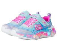 Skechers Zapatillas Eternal Heart Lights – Luces Corazón Eterno, Malla brillante Azul para niña