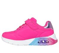 Skechers Mädchen Microspec Bright Retros - Tenis, Rosa Intenso sintético Multi Trim, 13 UK Child