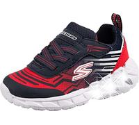 Skechers MAGNA-LIGHTS MAVER, Zapatillas para Niños, Navy Synthetic/ Mesh/ Red & White Trim, 23 EU