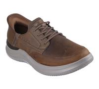Skechers Manos Libres Slip-ins Hasting, Zapatillas Hombre, Piel sintética marrón Oscuro, 40 EU