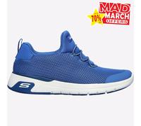 Skechers Marsing Waiola Mujer Memoria Espuma Trabajo Senderismo Zapatillas Blue