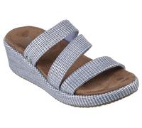Skechers Martha Stewart Arch Fit Beverlee-Morningside Sandalia de cuña para mujer, Azul, 40 EU