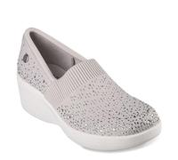Skechers Martha Stewart Pier Lite Reflection para Mujer, Gris, Plateado (Light Grey Silver), 37.5 EU