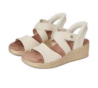 Skechers Martha Stewart's Beverlee Lux-Striking Beauty Hands Free Slip-ins, Sandalias con cuña Mujer, Blanco Sucio, 41 EU