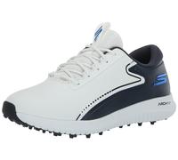 Skechers MAX 2 Arch Fit-Zapato de Golf Impermeable sin Pinchos, Zapatillas Hombre, Blanco/Azul Marino, 41 EU