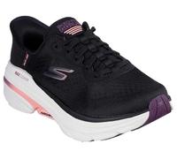 Skechers MAX Cushioning Arch Fit 2.0 Antilles - Tenis para Mujer, Tela Negra y Ribete Rosa, 36.5 EU