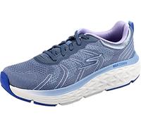 Skechers MAX CUSHIONING DELTA, Zapatillas para correr de carretera para Mujer, Blue Textile/Lavender Trim, 40 EU