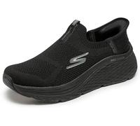 Skechers MAX Cushioning Elite 2.0 Eternal Hands Free Slip-ins Sneaker, Zapatillas Mujer, Black Textile/Black Trim, 37 EU